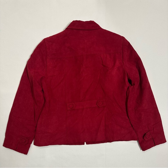 Denver Hanes Cozy Classics Ruban Red Women’s Jacket Size L - Picture 6 of 13